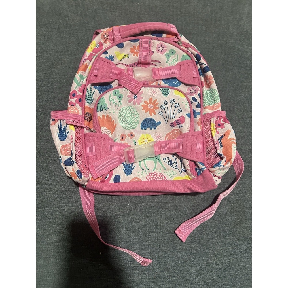 Pottery Barn Kids Backpack Pink Floral Print Size Small